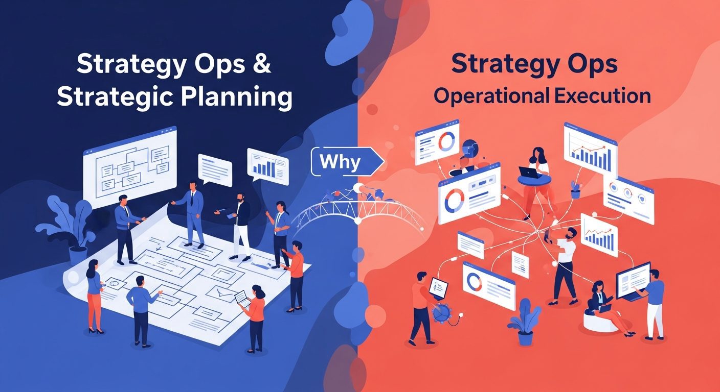 تفاوت Strategy Ops و برنامه‌ریزی استراتژیک؛ چرا تیم‌های اجرایی شکست می‌خورند؟